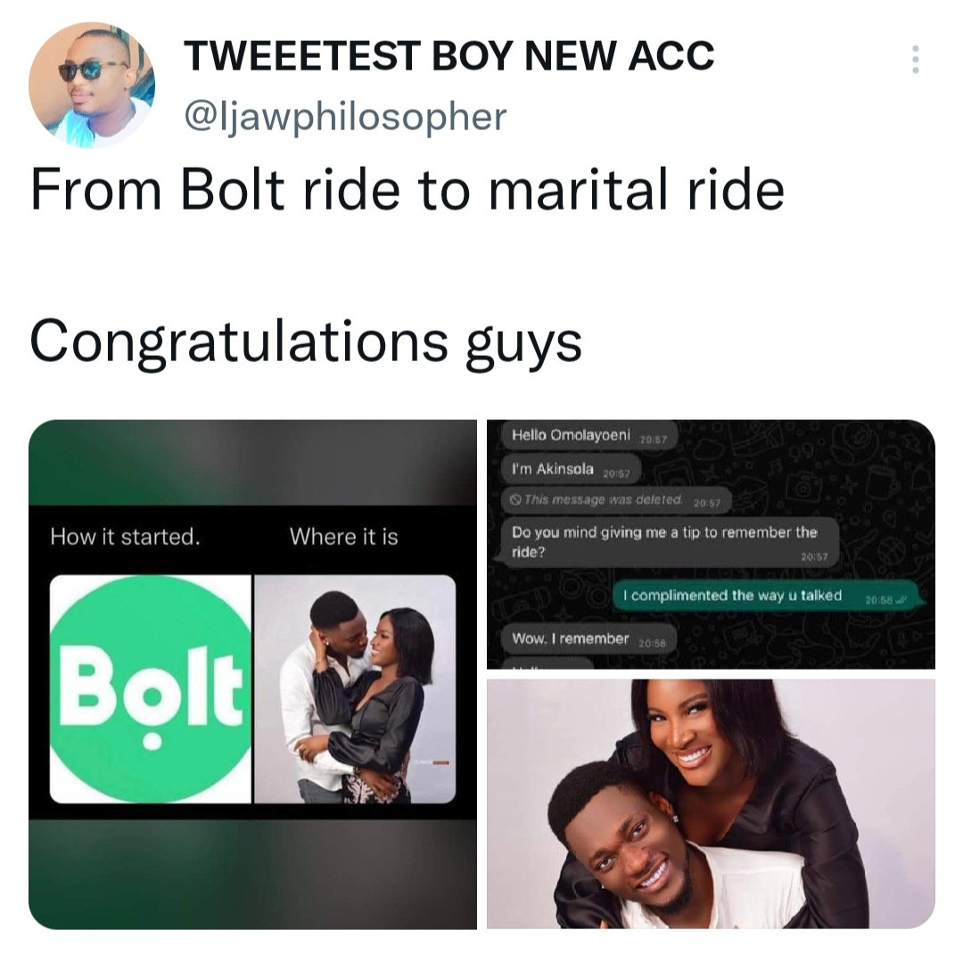 From Bolt ride to Marital ride