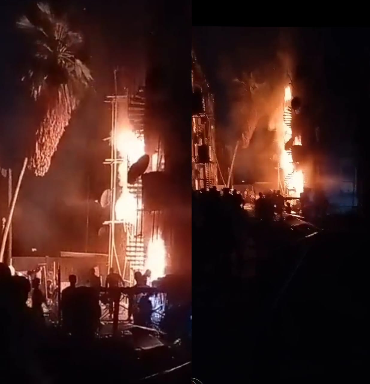 Fire breaks out at Dolphin estate (video)