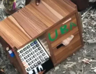 Talented boy leaves many impressed as he displays small ATM he built (Video)