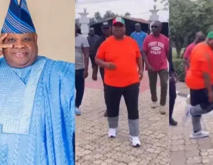 Davido’s uncle, Sen. Ademola dances joyfully as he counts down to swearing-in as governor (Video)