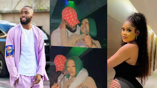 Reactions as BBNaija’s Emmanuel is spotted with Chioma Nwaoha (Video)