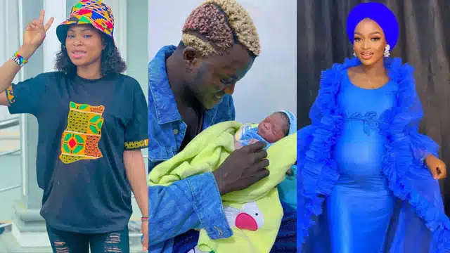 Portable’s first wife reacts as baby mama welcomes his fourth child