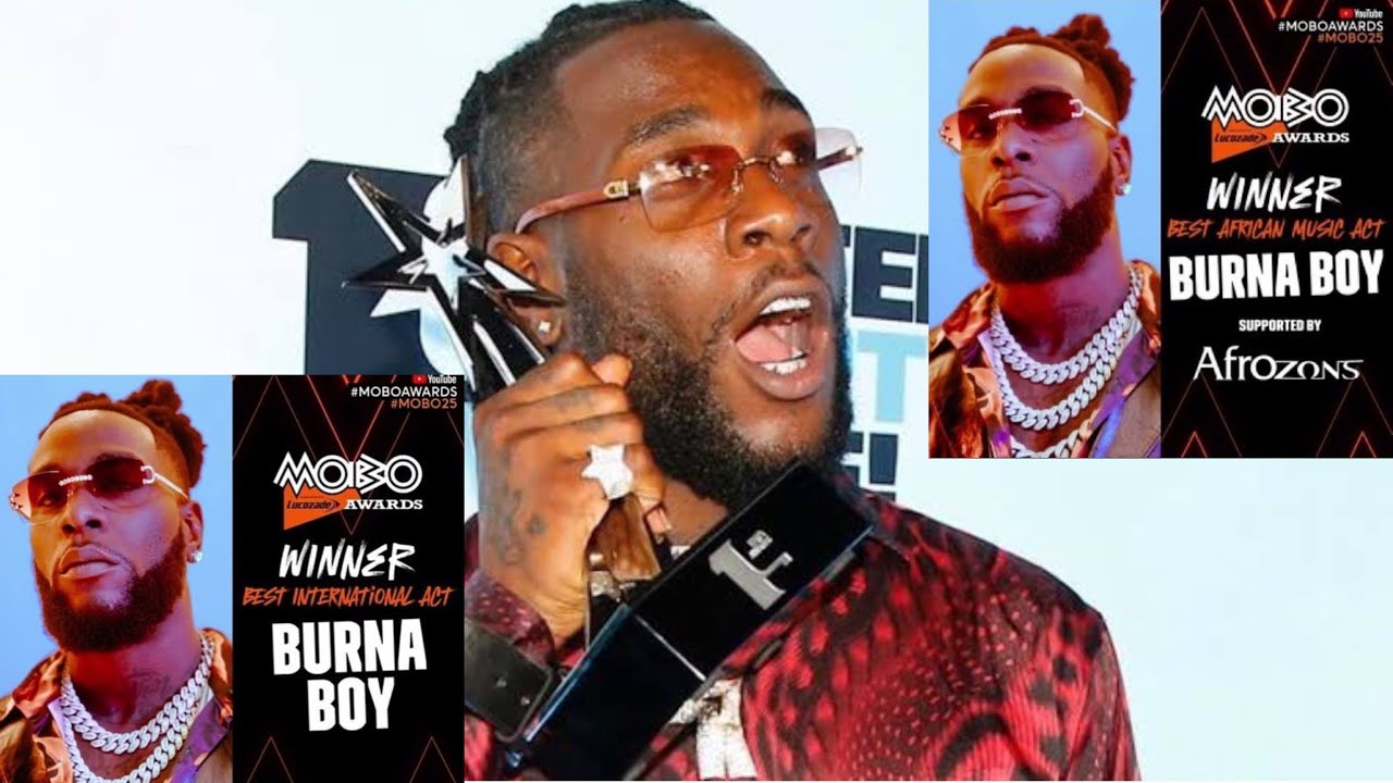 Burna Boy wins immensely at MOBO 2022 Awards