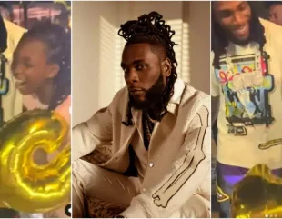 Little girl breaks down as she meets Burna Boy on her 12th birthday