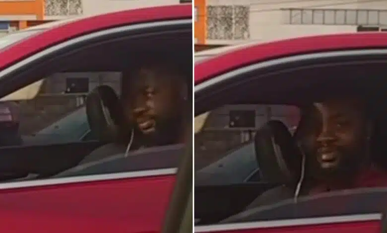 “She don see fine Benz” – Reactions as Nigerian lady shoots her shot at man in traffic (Video)