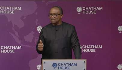 Obi vows to improve the power sector of Nigeria while speaking at the Chatham house