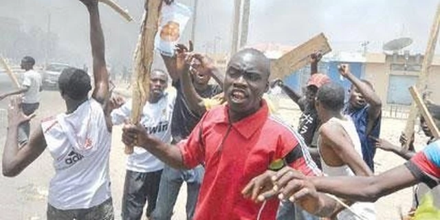 Angry mob set banks ablaze as protests rock Ogun State