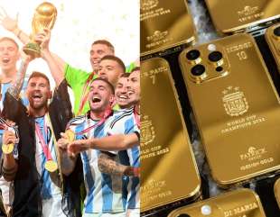 Messi gifts Argentina’s World Cup winning squad Gold-plated iphones.