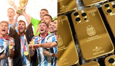 Messi gifts entire Argentina squad personalised gold-platted iPhones