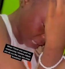 Lady Sobs As Boyfriend Deletes Her TikTok Videos, Loses 15K Likes (Video)