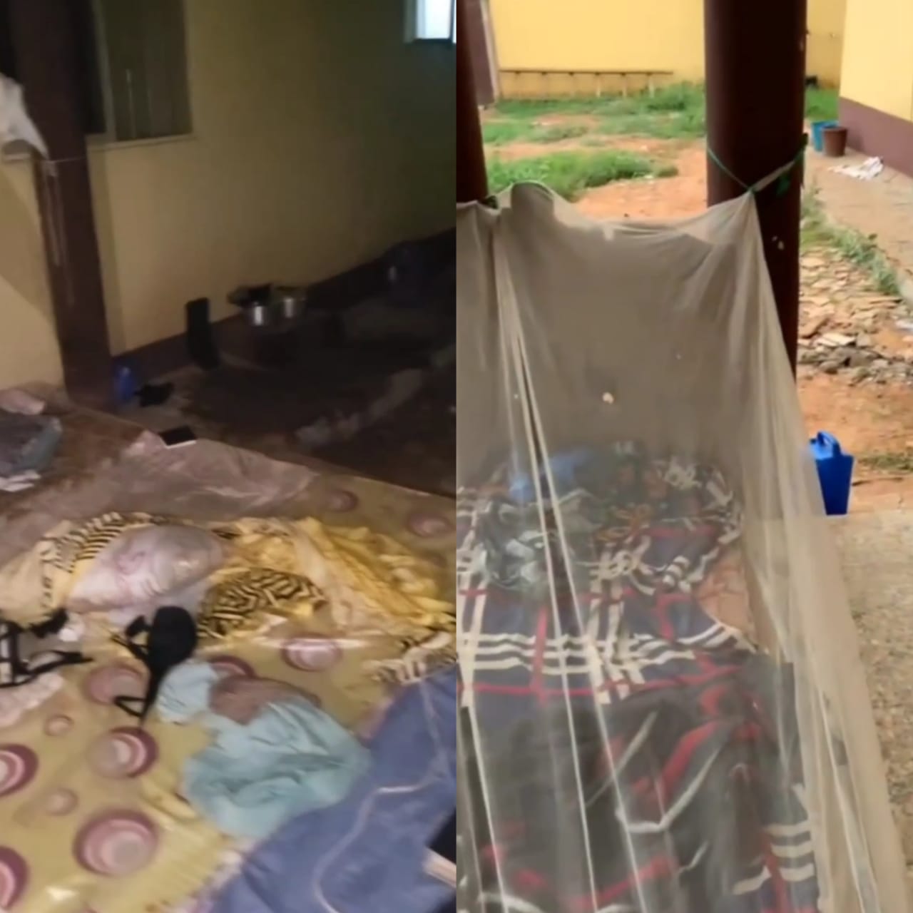 See The Wretched State of a Corpers Lodge in Asaba (Photos/Video)