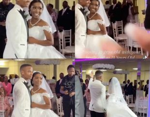 Reactions As Trending Video of 21 year-old Couple at Their Wedding Surfaces Online