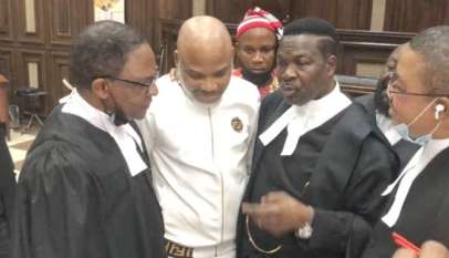Nnamdi Kanu may die in prison if he his not attended to soon, lawyers say