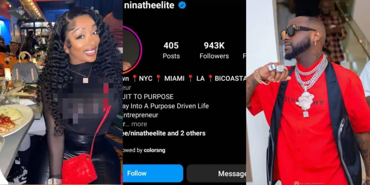 Anita Brown’s Instagram followers skyrocket to over 400K in just 4 days following her claim of Davido’s alleged paternity