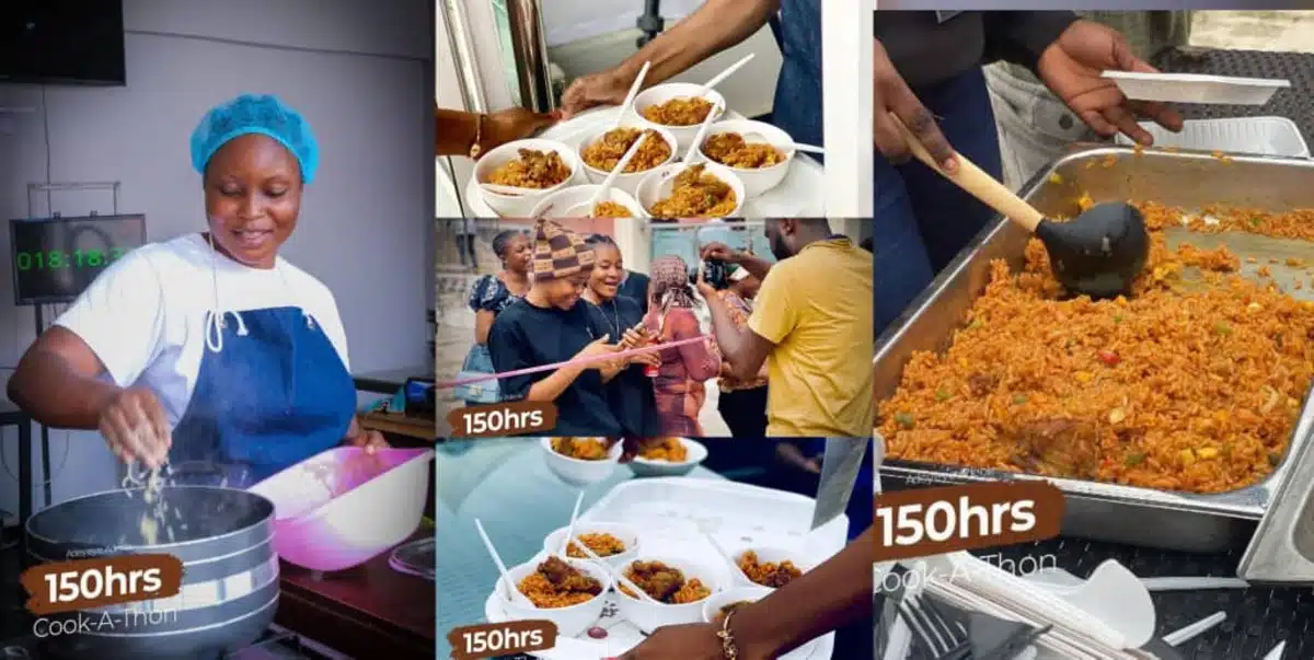 Ondo Resident, Chef Deo, Live Streams 150-Hour Cook-a-Thon, Surpassing 41 Hours and Still Going (Video)