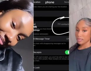 Pretty Lady Stirs Controversy after Blocking 711 People on Her WhatsApp (Video)