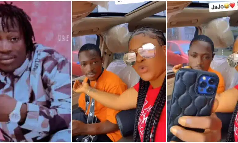 “Power of money” – Reactions as DJ Chicken flaunts his pretty girlfriend (Video)