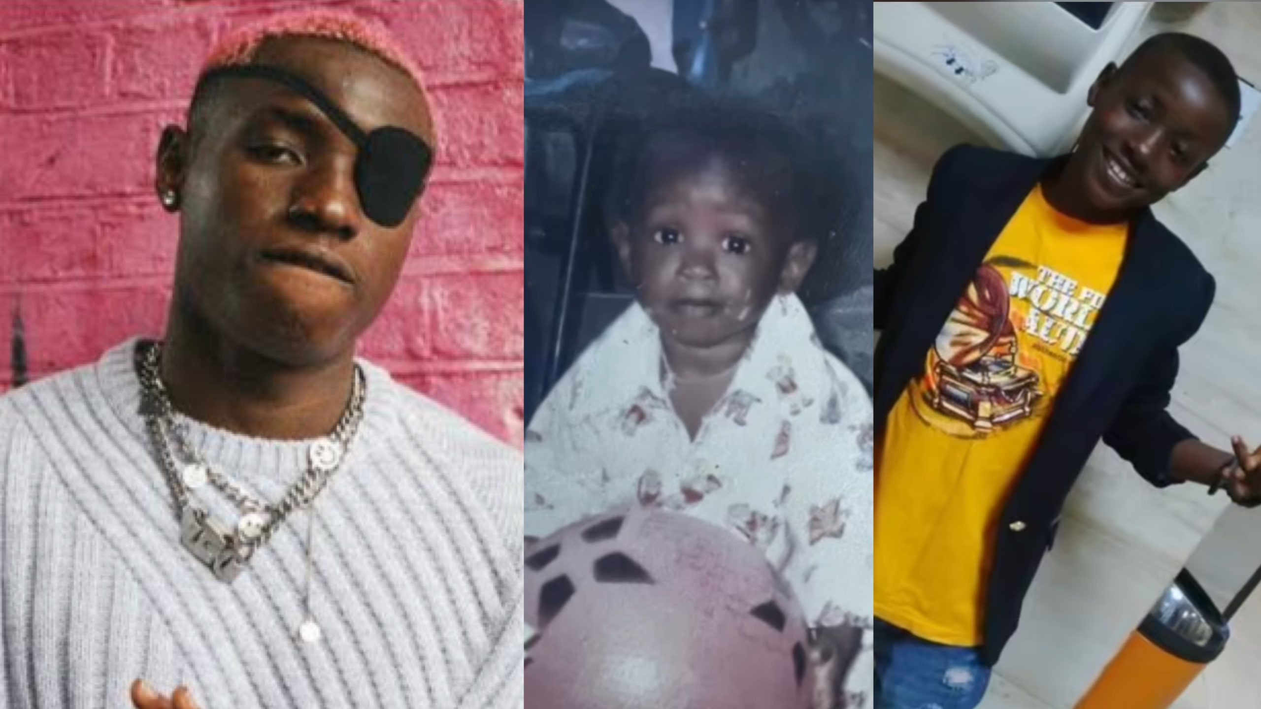 Ruger causes a stir as he opens up on losing one eye, shares throwback photos