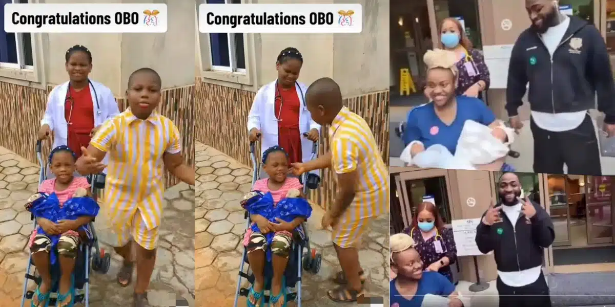 Kids stir reactions as they recreate Chioma and davido’s viral twins video