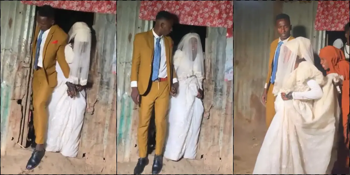 “This marriage already has issues” – Netizens react as groom scolds bride on wedding day