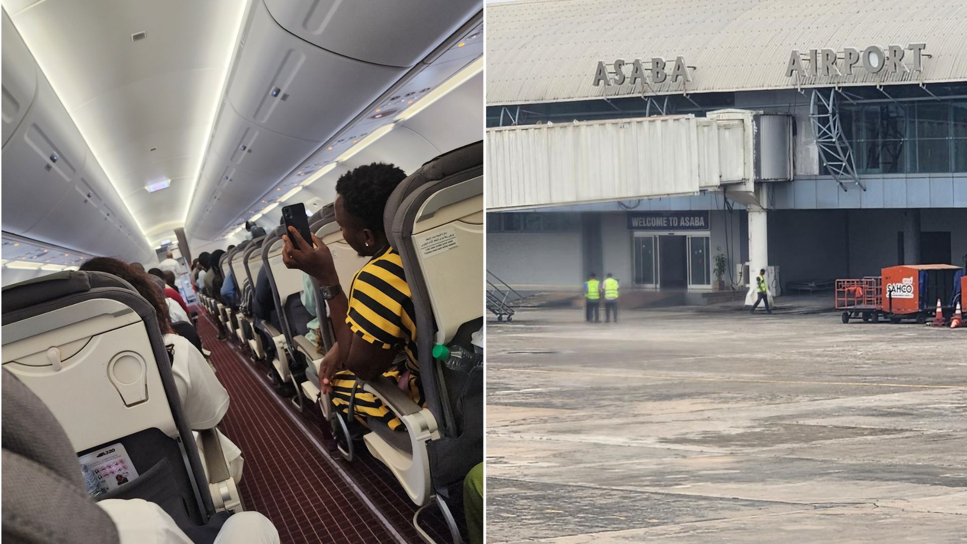 Passengers Express Shock as Lagos-Abuja Flight Lands in Asaba