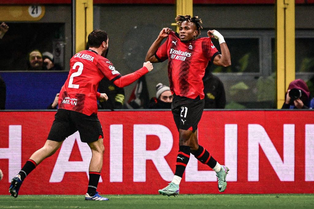 UCL: Chukwueze’s Goal for AC Milan Against Dortmund Sparks Conversations Among Nigerians