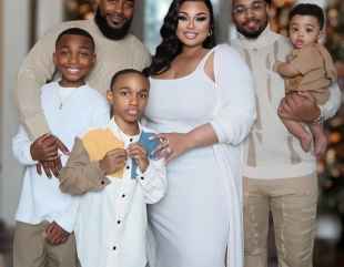 Woman in Polyandrous Relationship Proudly Displays Her Two Husbands and Their Children