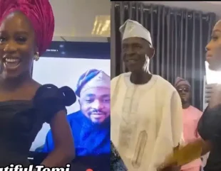 Digital Celebration: Stunning Yoruba Lady Conducts Wedding Introduction Online