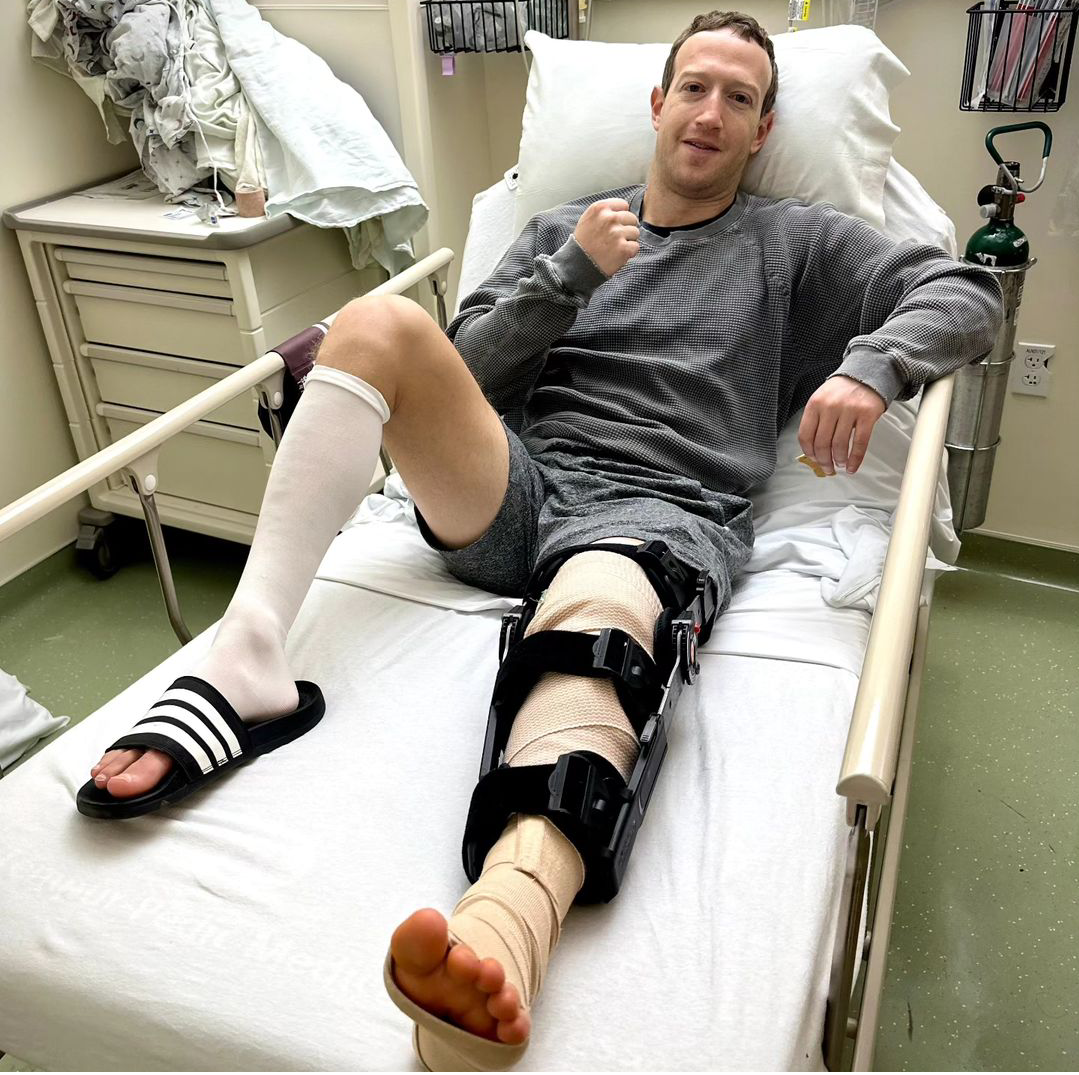 Mark Zuckerberg Undergoes Knee Surgery After Training Injury for MMA Fight