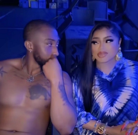 Nigerians Hail Bobrisky As He Posts Romantic Video With Alleged Boyfriend