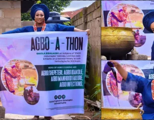 Agbo-A-Thon: Nigerian Lady Aims to Cook Herbs for 300 Hours to Set a World Record