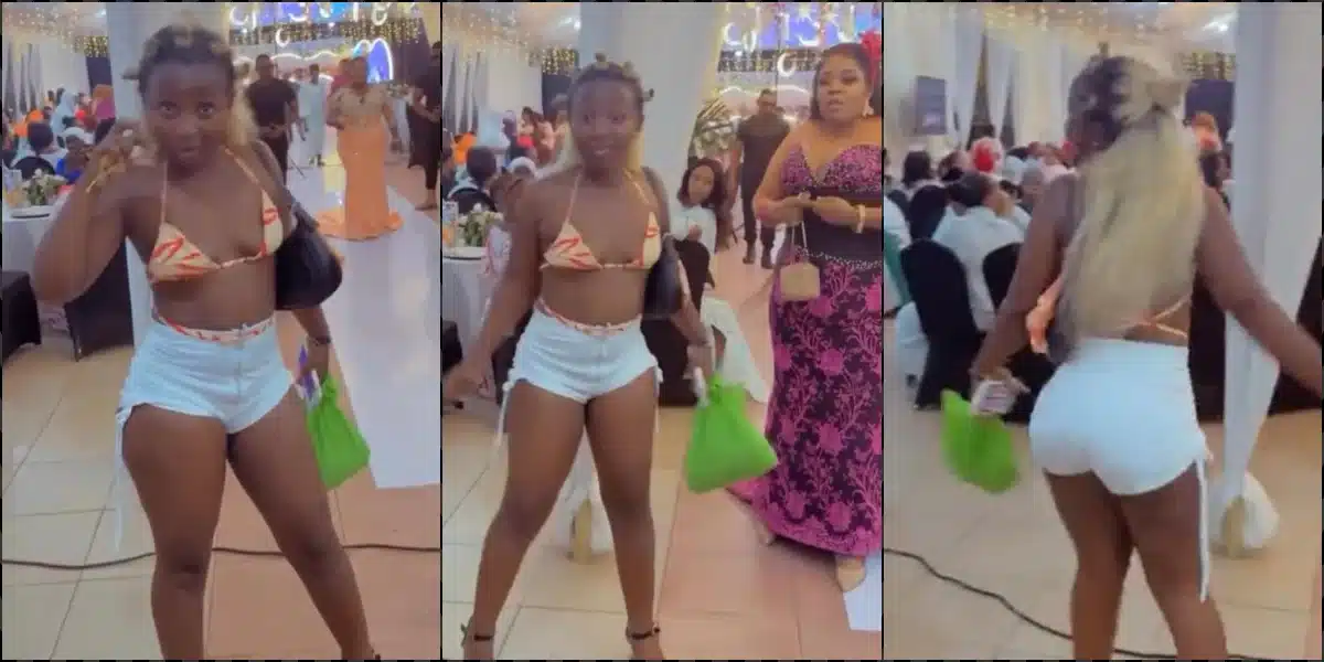 Someone dresses like this to your wedding reception, what’s your next move? (Video)