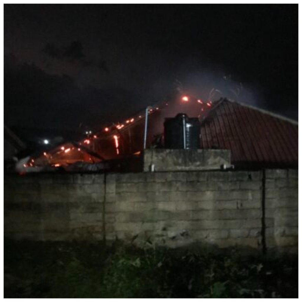 Man Caught With Human Parts in Ibadan Faces Consequences as His Residence is Engulfed in Strange Fire (Photos)