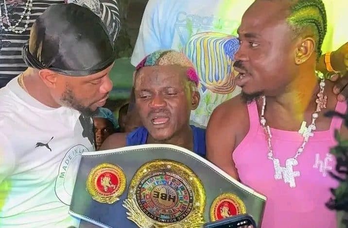 Portable Triumphs Over Charles Okocha in 40-Minute Boxing Fight (Videos)