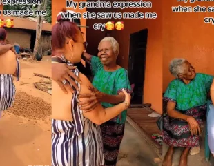 Grandma’s Reaction Goes Viral as Man Returns to Village with ‘Oyinbo’ Wife