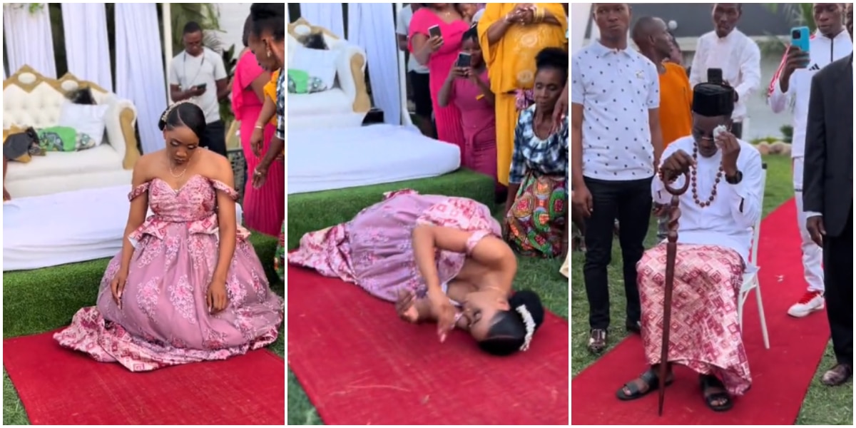 “Shocking” – Bride Told to Lie Down Before Her Husband on Their Traditional Wedding Day (Video)