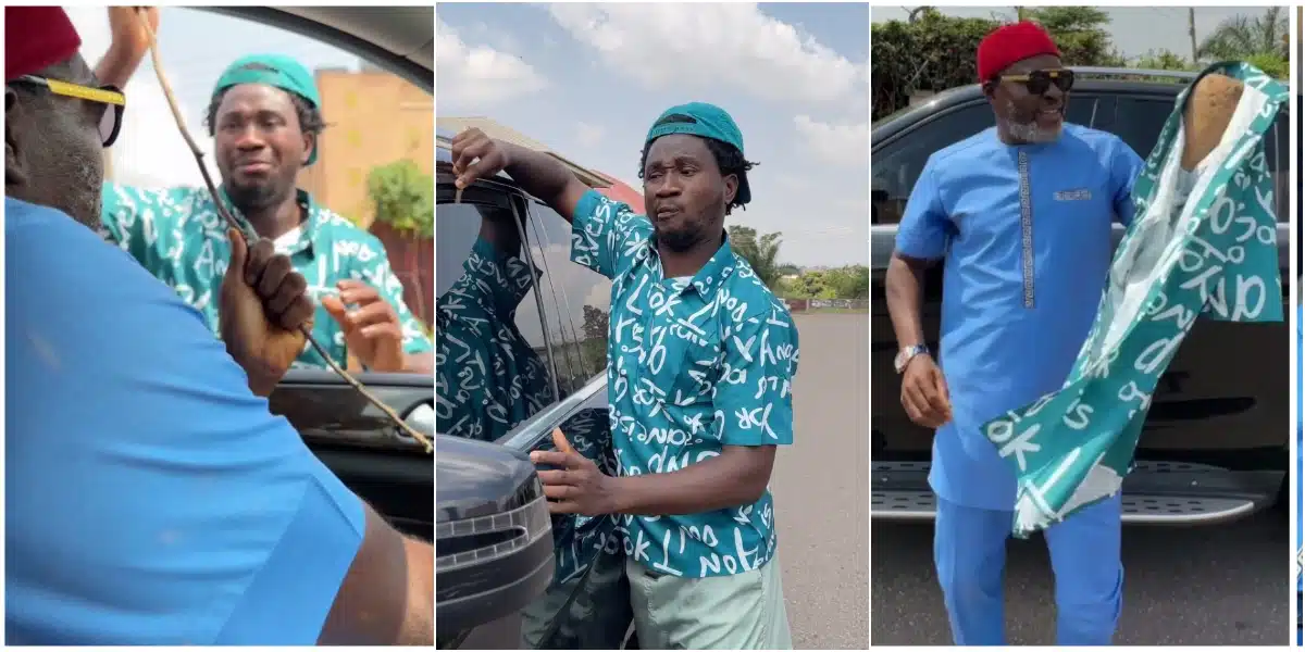 “Kanayo don turn Nasboi into yam”– Celebrities react as Kanayo Kanayo joins the umbrella dance challenge