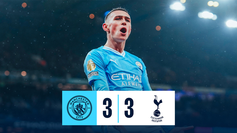 Man City’s Championship Dreams Take a Hit in Thrilling 3-3 Draw Against Tottenham