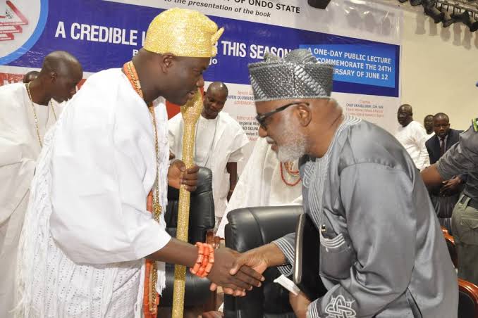 A huge loss to the Yoruba race and Nigeria at large – Ooni of Ife mourns Akeredolu’s death