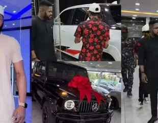 Sabinus Manager Mike Premium Buys N190M worth New G-wagon And Hilux Truck As Birthday Gift (Video)