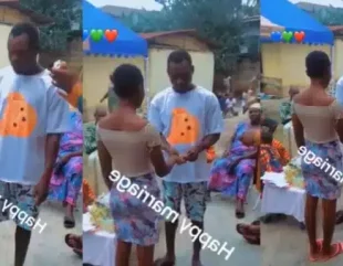 “Rich Man Pikin Go Think Say Na Drama Rehearsals” – Check Out Ghanaian Wedding That Set The Internet On Fire