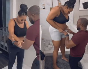 Heartwarming Video Shows Man Demonstrating How He Supports His Wife Through Postpartum Recovery