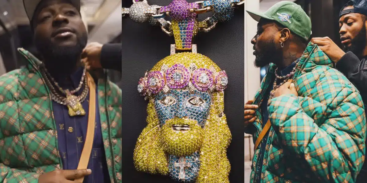 Davido purchases multi-million-naira Jesus pendant ahead of Timeless concert at O2 Arena