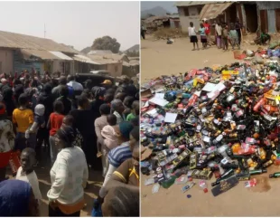 Angry Plateau women raid shops, seize and destroy alcoholic drinks, making their husbands ‘useless’