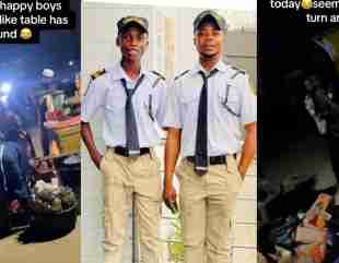 “From Grace to Grass” – Social media reacts as once-famous ‘Happie Boys’ were spotted buying bread by the roadside