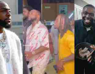 “Justice for Shank” – Moment Davido and Kai Cenat arrive Obi Cubana’s residence