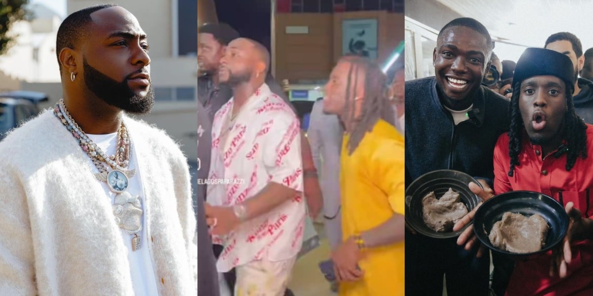 “Justice for Shank” – Moment Davido and Kai Cenat arrive Obi Cubana’s residence