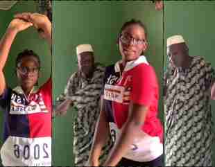 “See what Gen Z turned Alhaji to” – Granddaughter makes grandpa join viral dance