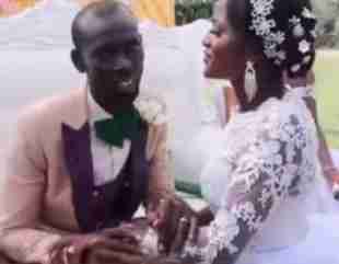 Drama Unfolds at Wedding as Groom Refuses to Kiss Bride, Amusing Guests  (Video)