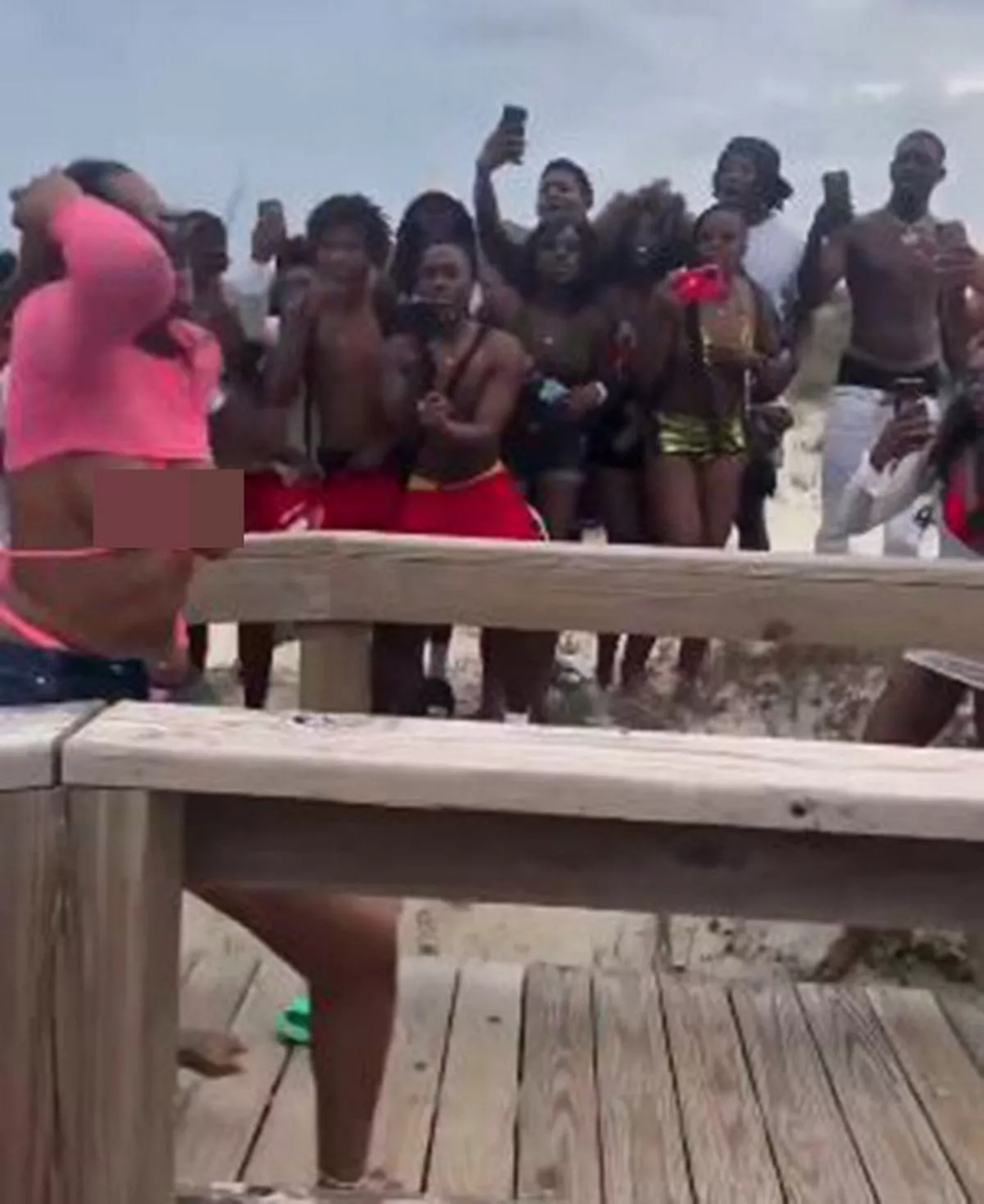 Bikinis Fail to Contain Breasts as Women Clash During Spring Break Outing (Photos/Video)